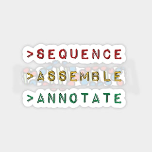 Bioinformatics Genome Sequence Assemble Annotate Traffic Light DNA Sticker